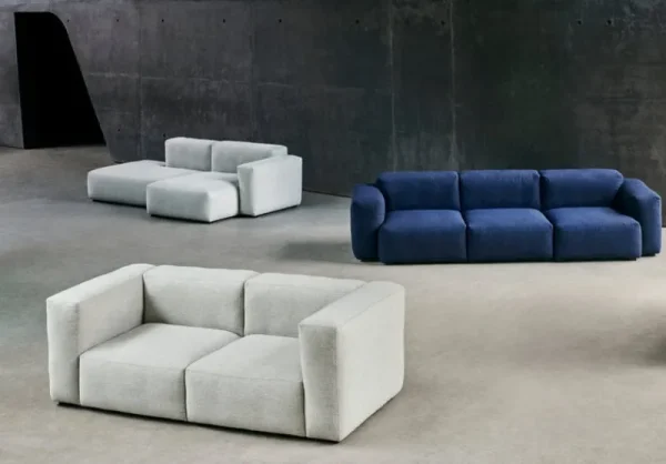 GUBI Sofas Und Liegen-HAY Mags Soft 3-Sitzer-Sofa, Komb. 1, niedrige Armlehne, Flamiber J4