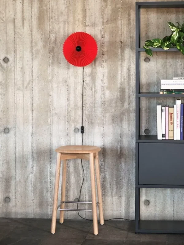 HAY Wandleuchten-Matin Wandleuchte 300, leuchtendes Rot