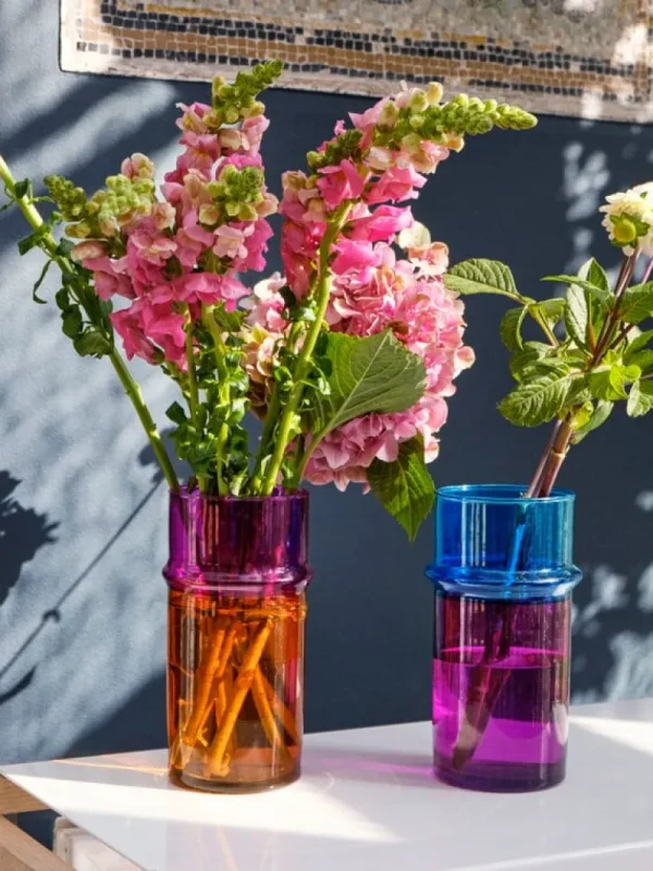 Iittala Vasen-HAY Moroccan Vase, S, Rosa – Blau