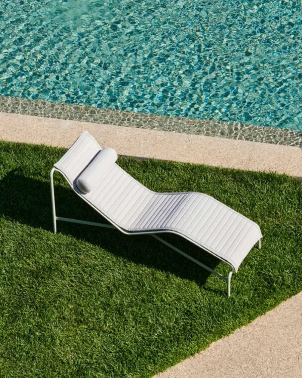 HAY Outdoor-textilien^Palissade Auflage, gesteppt, für Chaiselongue, himmelgrau