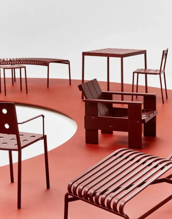 HAY Terrassenmöbel^Palissade Chaiselongue, Rostrot