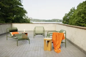 HAY Outdoor-textilien^Palissade Kopfstütze für Chaiselongue, Olivgrün