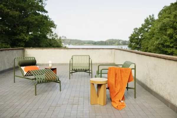 HAY Outdoor-textilien^Palissade Kopfstütze für Chaiselongue, Olivgrün