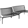 HAY Terrassenmöbel^Palissade Park Sitzbank, innen/außen, 2er-Set, Anthrazit