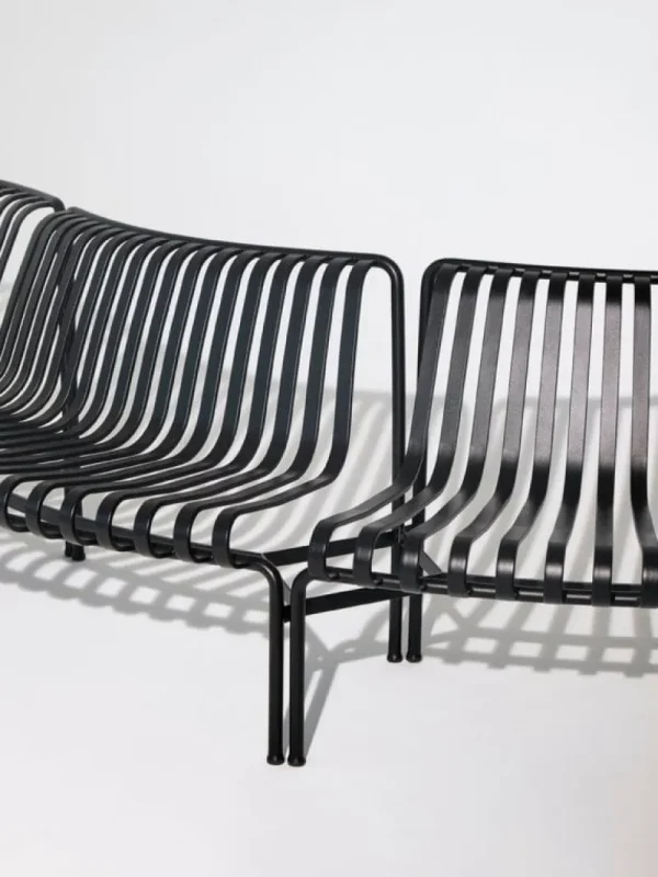HAY Terrassenmöbel^Palissade Park Sitzbank, innen/außen, 2er-Set, Anthrazit