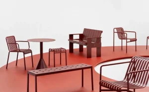 HAY Terrassenmöbel^Palissade Sessel, Rostrot