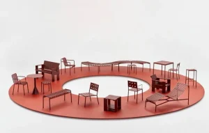 HAY Terrassenmöbel^Palissade Sessel, Rostrot