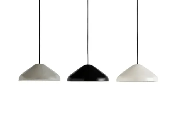 GUBI Deckenleuchten-HAY Pao Steel Pendelleuchte 350, Cool Grey