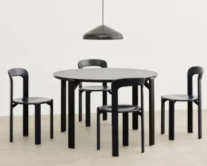 Secto Design Deckenleuchten-HAY Pao Steel Pendelleuchte 470, Soft Black