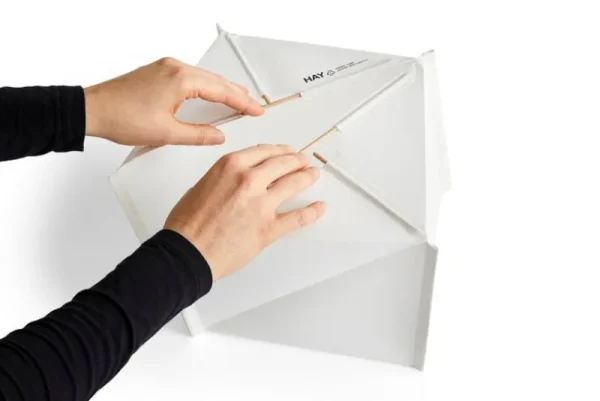 Foscarini Tischlampen-HAY Paper Cube Tischleuchte, Weiß