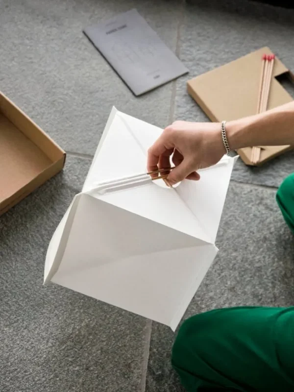 Foscarini Tischlampen-HAY Paper Cube Tischleuchte, Weiß