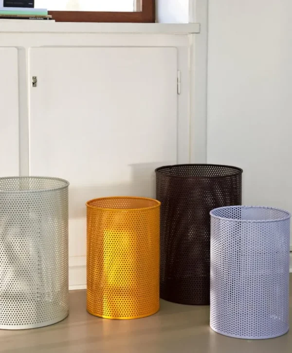 HAY Papierkörbe & Recycling-behälter | Abfalleimer^Perforated Bin, L, hellgrau