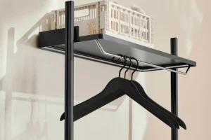 HAY Garderoben Und Kleiderbügel | Regale^Pier System 1041 Kleiderschrank, 1 Säule, PS black - schwarz