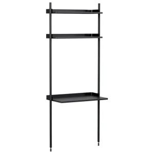 Muuto Regale | Tische-HAY Pier System 11 Regal, 1 Säule, PS schwarz