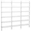 HAY Regale-Pier System 103 Regal, 3 Säulen, PS weiß - Aluminium