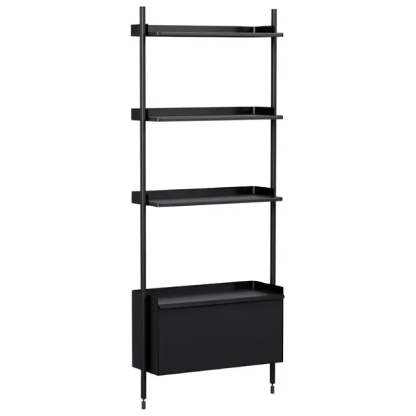 Muuto Regale-HAY Pier System 131 Regal, 1 Säule, PS schwarz - schwarz