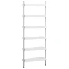 Muuto Regale-HAY Pier System 101 Regal, 1 Säule, PS weiß - Aluminium