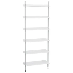 Muuto Regale-HAY Pier System 101 Regal, 1 Säule, PS weiß - Aluminium