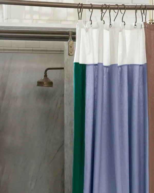 HAY Badezimmertextilien^Pivot Duschvorhang, 180 x 200 cm, Blau