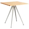 Artek Tische-HAY Pyramid Café Tisch 21, 70 x 70 cm, beige - lackiertes Eiche