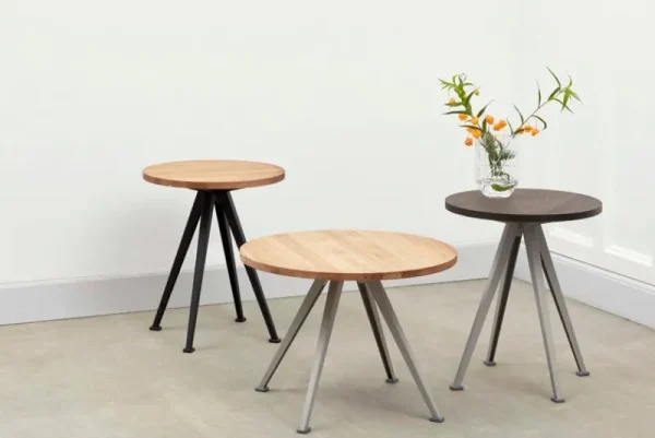 Sibast Tische-HAY Pyramid Couchtisch 51, 45 cm, schwarz - lackierte Eiche