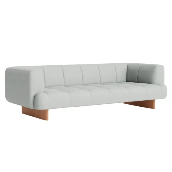 HAY Sofas Und Liegen-Quilton Lift Sofa, 3-Sitzer, Naveli 0113 - Eiche lackiert