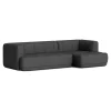 HAY Sofas Und Liegen-Quilton Sofa, Kombination 20, rechts, Dunkelgrau, Atlas 161