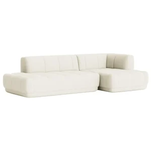 HAY Sofas Und Liegen-Quilton Sofa, Kombination 21, rechts, Cremeweiß Olavi von 01