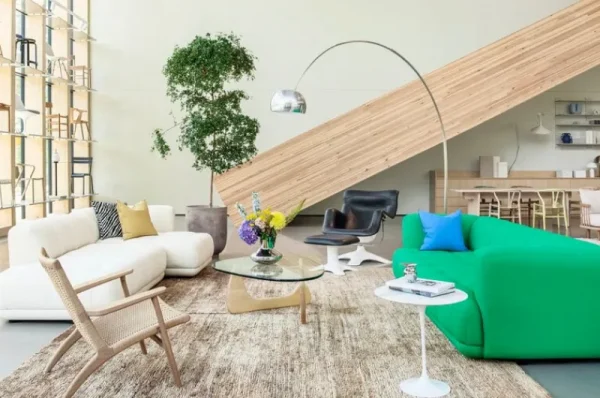 HAY Sofas Und Liegen-Quilton Sofa, Kombination 21, rechts, Cremeweiß Olavi von 01
