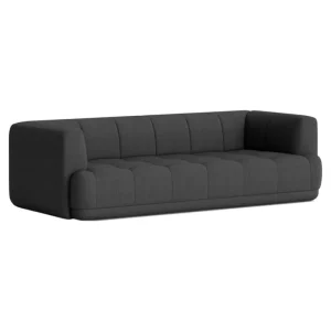 Interface Sofas Und Liegen-HAY Quilton Sofa, 3-Sitzer, Dunkelgrau, Canvas 174