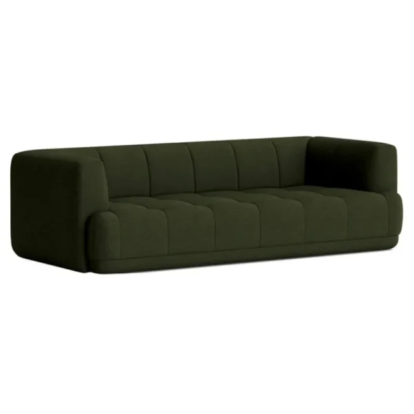 Massproductions Sofas Und Liegen-HAY Quilton Sofa, 3-Sitzer, Grün, Vidar 972