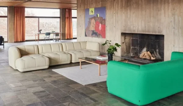 Fatboy Sofas Und Liegen-HAY Quilton Sofa, 3-Sitzer, Grün, Vidar 932