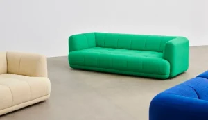Fatboy Sofas Und Liegen-HAY Quilton Sofa, 3-Sitzer, Grün, Vidar 932