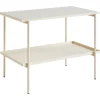 HAY Tische-Rebar Beistelltisch, 75 x 44 cm, Alabaster - beiger Marmor