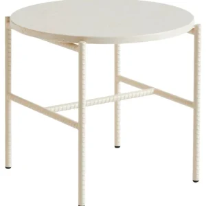 Kartell Tische-HAY Rebar Beistelltisch, 45 cm, Alabaster - beiger Marmor