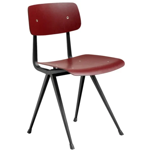 Fritz Hansen Sitzgelegenheiten-HAY Result Stuhl, Schwarz – Ziegelrot