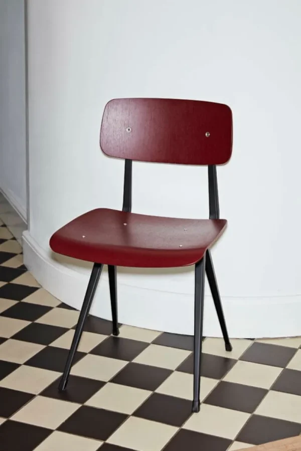 Fritz Hansen Sitzgelegenheiten-HAY Result Stuhl, Schwarz – Ziegelrot