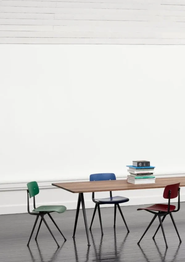 Fritz Hansen Sitzgelegenheiten-HAY Result Stuhl, Schwarz – Ziegelrot