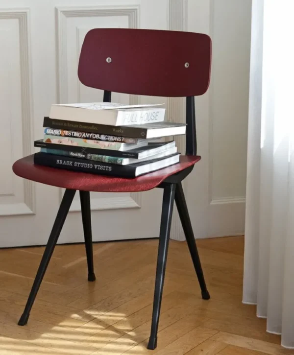 Fritz Hansen Sitzgelegenheiten-HAY Result Stuhl, Schwarz – Ziegelrot
