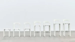 Vitra Sitzgelegenheiten-HAY Rey Barhocker, 75 cm, creme-weiß