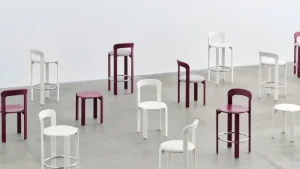 Vitra Sitzgelegenheiten-HAY Rey Barhocker, 75 cm, creme-weiß