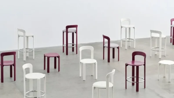 Vitra Sitzgelegenheiten-HAY Rey Barhocker, 75 cm, creme-weiß