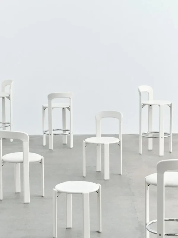 Vitra Sitzgelegenheiten-HAY Rey Barhocker, 75 cm, creme-weiß