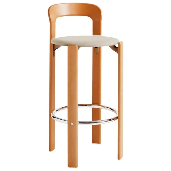 Normann Copenhagen Sitzgelegenheiten-HAY Rey Barhocker, 75 cm, Gold - Beige Steelcut Trio 213