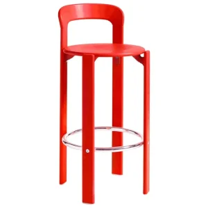 Normann Copenhagen Sitzgelegenheiten-HAY Rey Barhocker, 75 cm, Scharlachrot