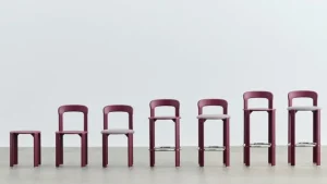 Artek Sitzgelegenheiten-HAY Rey Barhocker, 75 cm, Traubenrot - Burgunderrot, Steelcut Trio 416