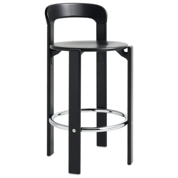 Vitra Sitzgelegenheiten-HAY Rey Barhocker, 65 cm, Tiefschwarz