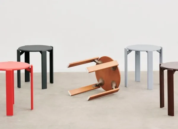 HAY Sitzgelegenheiten-Rey Hocker, golden