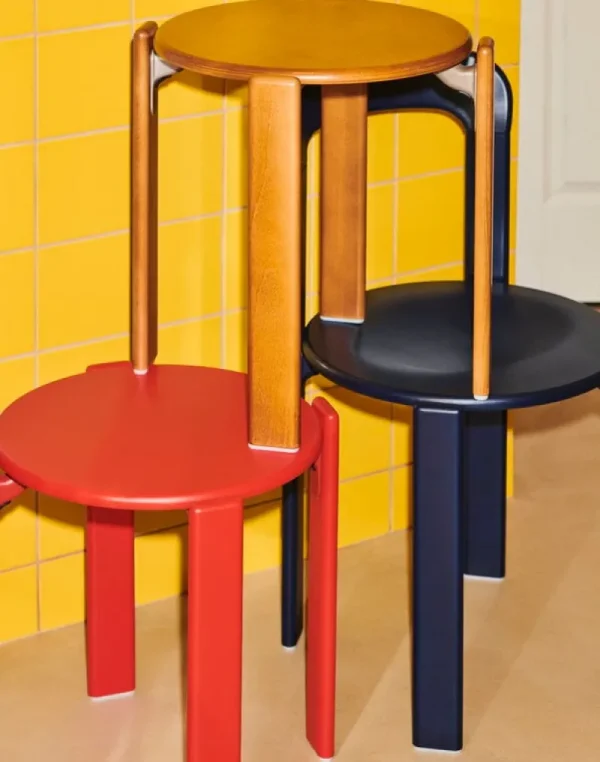 HAY Sitzgelegenheiten-Rey Hocker, golden