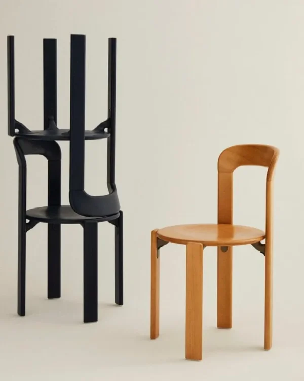 HAY Sitzgelegenheiten-Rey Stuhl, Gold